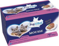 PreVital Mousse Kitten macskakonzerv válogatás - borjú, tengeri hal 4 x 85 g
