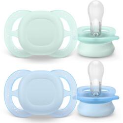 Philips Set 2 Suzete Philips-Avent Ultrastart SCF075/12 0-2luni Verde / Albastru (SCF075/12)
