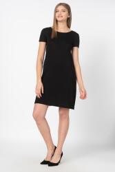 ONLY Only, Mintás pólóruha hátul V-kivágással, Fekete, XS (15131237-BLACK-XS)