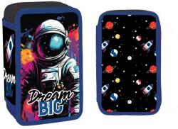 Daemi Felszerelés nélküli tolltartó, 3 cipzárral, DREAM BIG (ROB-SC2941)