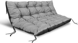 AIO Factory dekoratív párnaszett 120x80cm + 120x40cm, vízálló, szürke (PALETAZESTAWC-SZ)