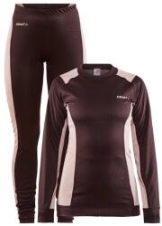 Craft Core Dry Baselayer Dark Plum/Charm Női termál szett S