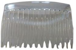 Hair Power dupla fogú átlátszó oldalfésű, 7 cm - pepita