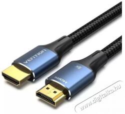 Vention Cotton Braided HDMI-A Male to Male HD Cable 8K 1 m Blue
