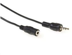 ACT Audio connection cable 1x 3, 5 mmm jack male to 1x 3.5mm stereo jack female 5m Black (AK2031) - pcland