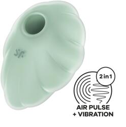 Satisfyer Stimulator Cloud Dancer, 11 Moduri Suctiune, 12 Moduri Vibratii, Silicon, USB, Verde Vibrator