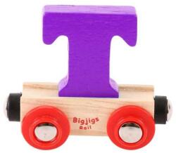 Bigjigs Rail Вагонче дървена влакова линия - Буква T (BR120)