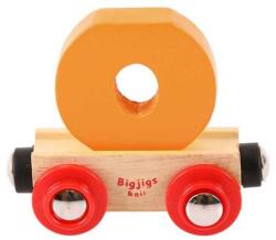 Bigjigs Rail Вагонче дървена влакова линия - Буква O (BR115)