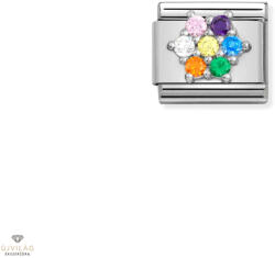 NOMINATION "Szivárvány virág" charm - 330322-05