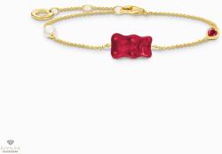 THOMAS SABO x HARIBO piros gumimaci kristályüveg karkötő 19 cm - A2151-430-10-L19