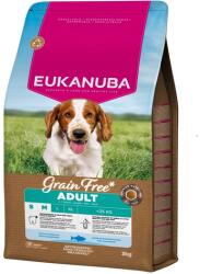 EUKANUBA Grain Free Adult Small Medium Ocean Fish 3 kg gabonamentes eledel felnőtt kis- és közepes testű kutyáknak halal