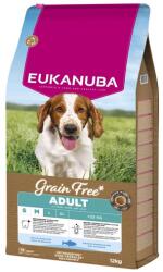 EUKANUBA Grain Free Adult Small Medium Ocean Fish 12 kg gabonamentes eledel felnőtt kis- és közepes testű kutyáknak halalapú