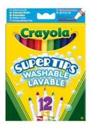 Crayola Super Tips Lemosható Filctoll - 12 db (14225)