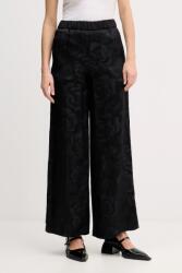 Kenzo pantaloni de mătase PPYA-SPD1E0_99X (FF52PA0849JR.99)