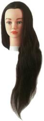  Sinelco Jenny Gyakorló Babafej - Barna Humán Haj - 60 cm