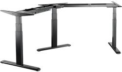 LogiLink Electrically Adjustable Sit-stand Desk Frame, 120 Angled (EO0017) - Asztalkeret