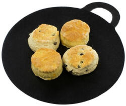 Perfect Home Öntöttvas grill lap kerek, füles 13093 (13093)