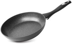 Magic home Serpenyő, MagicHome, Black Line 24 cm, fekete, márványbevonat, tapadásmentes, indukciós talp, minden tűzhelyhez, szilikon bevonatú nyél, PFOA-mentes (TC801529)