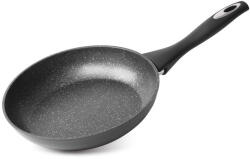 Magic home Serpenyő, MagicHome, Black Line 26 cm, fekete, márványbevonat, tapadásmentes, indukciós talp, minden tűzhelyhez, szilikon bevonatú nyél, PFOA-mentes (TC801530)