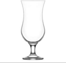 LAV Koktélpohár készlet, LAV Fiesta, 390 ml, 6 db, 7, 5 x 18, 2 cm, átlátszó, üveg, rövid szárú, atipikus formájú (TC8010105)