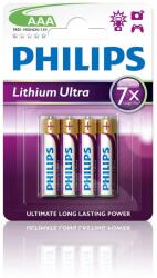Philips Lítium 1.5V AAA Mini Ceruza elem Lithium Ultra 4db (FR03LB4A/10) (FR03LB4A/10) (FR03LB4A/10)