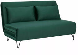 SIGNAL MEBLE Zenia bársony kanapé, 141X90, zöld