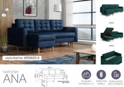 Mindigbútor Ana sarokülő kronos 9 színben - smartbutor