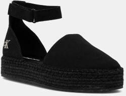 Calvin Klein Jeans espadrilles FLATFORM ESPADRILLE SLING MG - fekete Női 41