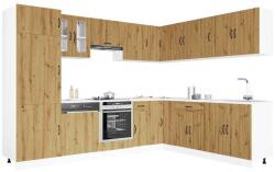 vidaXL 14 részes konyhaszekrény szett Lucca kézműves tölgy mérnöki fa (3314990)