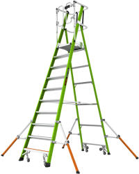 Little Giant Ladder Телескопична стълба от фибростъкло с предпазен кош Safety Cage - работна височина 4.83 метра (19710EN)
