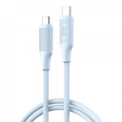 XO Cablu USB 2.0 type C la USB type C 60W 1m Silicon Blue, XO NB-Q265B (XO-NB-Q265B-BLUE)
