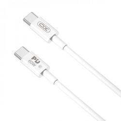 XO Cablu USB 2.0 type C la USB type C 60W 2m Alb, XO NB-Q190B (XO-NB-Q190B)