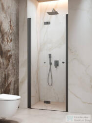 Radaway Nes DWB 80 zuhanyajtó, szálcsiszolt fegyvermetál profil, balos 10029080-92-01L (10029080-92-01L)