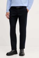 GUESS gyapjú nadrág MYRON - sötétkék 31/32