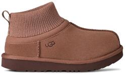 UGG gyerek hócipő velúrból KIDS'''''''''''''''''''''''''''''''''''''''''''''''''''''''''''''''' CLASSIC ULTRA STRETCH CUFF - barna 37