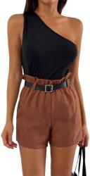 Shein L-es Elegáns Csíkos Rövidnadrág