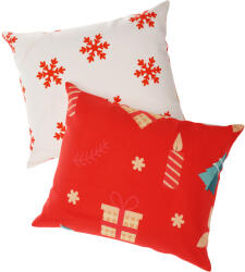  2 db Mikroszálas párnahuzat KARÁCSONYI GYERTYA ÉS FÁCSKA 40x50 cm