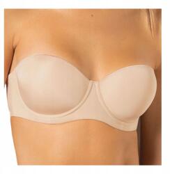 Siélei Bardotka melltartó, bézs, Size 90D, merevített (biustonosz samonośny gładki 2550 Sielei)