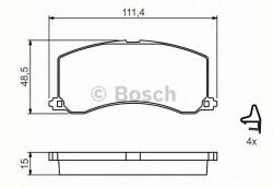 Bosch Fékbetét kpl. 0 986 424 465 Bosch