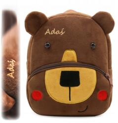 Kakoo Óvodai hátizsák, plüss mackó, névvel, 24×18, 5cm, 3 liter (Plecak Miś personalizowany napisem)