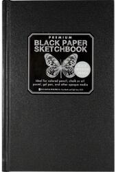 Peter Pauper Press Skicckönyv rajzpapír A/5 Peter Pauper 96lap 110g fekete lap (331625)