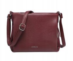 Luigisanto Női kézitáska, ökobőr, bordó, állítható pánt, cipzáras