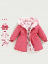 Shein 86/92 Gyerek Kétoldalas Téli Kabát