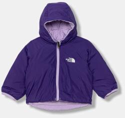 The North Face kifordítható babakabát BABY REVERSIBLE PERRITO HOODED JACKET - lila 56-63