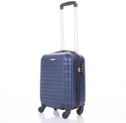 Leonardo Da Vinci sötétkék négykerekű műanyag mini bőrönd 2088