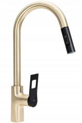 Rea Konyhai csaptelep Soul, arany, csiszolt fekete, Rea, 43cm magas (REA-B6205k)
