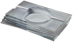 Padonio Faro füstszürke kristály szivar hamutartó aszimmetrikus dizájnnal (T-38018)