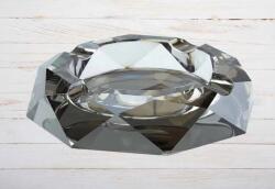 Padonio Faro fekete kerek kristály szivar hamutartó - 4 szivartartó vájattal (T-38003)