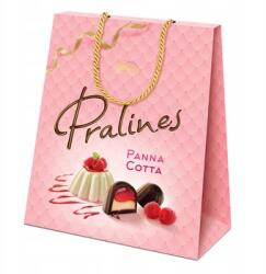 Vobro Pralines Panna Cotta, málna ízű, 200g, étcsokoládéval, Lengyel (5901177155911)