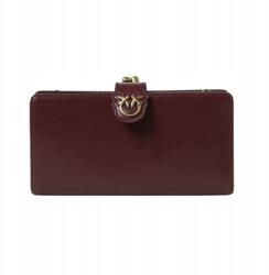 PINKO Bőr Kézitáska, bordó, Continental, -40% (101779 A106)